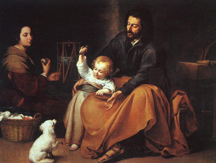 Bartolome Esteban Murillo The Holy Family  dfffg Spain oil painting art